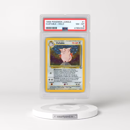 1999 Pokémon Jungle #1 Clefable - Holo (PSA 8 NM-MT)