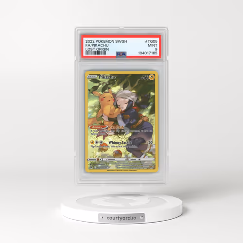 2022 Pokémon Sword & Shield Lost Origin #TG05 Pikachu - Full Art (PSA 9 MINT)