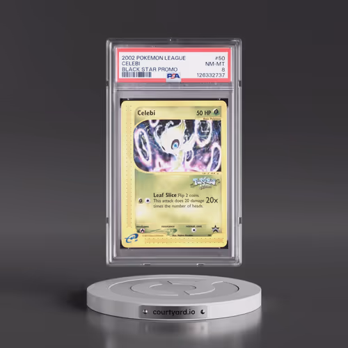 2002 Pokémon League Promo Black Star #50 Celebi (PSA 8 NM-MT)