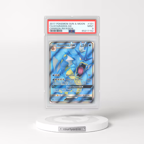 2017 Pokémon Sun & Moon Crimson Invasion #101 Gyarados GX - Holo Full Art (PSA 9 MINT)