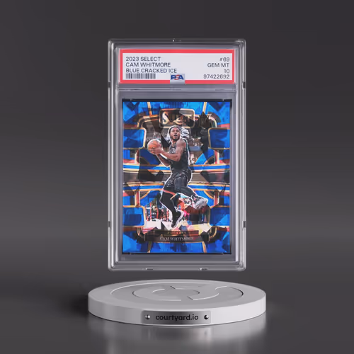 2023 Panini Select #69 Cam Whitmore - Blue Cracked Ice (PSA 10 GEM MINT)