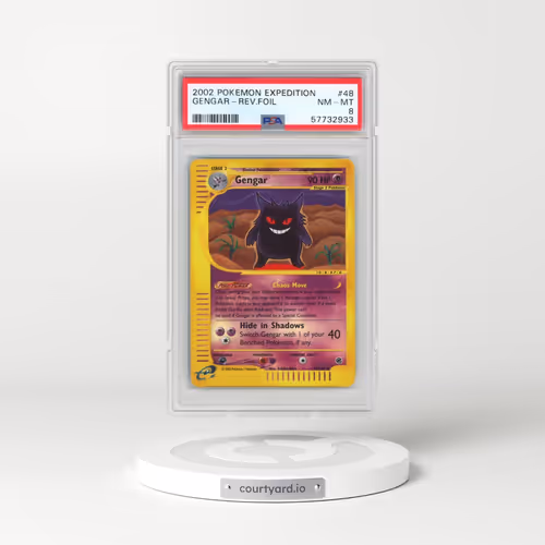 2002 Pokémon Expedition #48 Gengar - Reverse Foil (PSA 8 NM-MT)