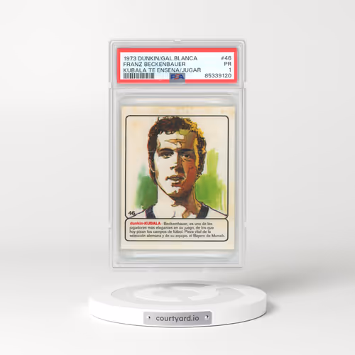 1973 Dunkin/Gallina Blanca Kubala TE Ensena A Jugar #46 Franz Beckenbauer (PSA 1 PR)