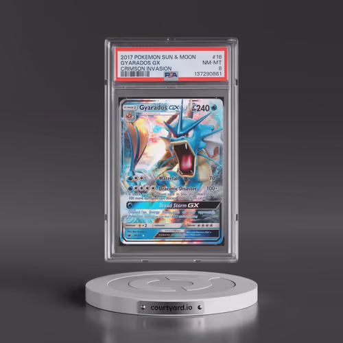 2017 Pokémon Sun & Moon Crimson Invasion #18 Gyarados GX - Holo (PSA 8 NM-MT)