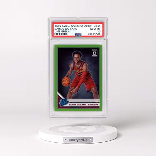 2019 Panini Donruss Optic #195 Darius Garland - Lime Green (PSA 10 GEM MINT)