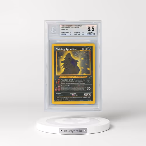 2002 Neo Destiny #113 Shining Tyranitar - Holo (BGS 8.5 NM-MT+)