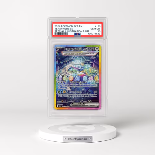 2024 Pokémon Scr EN-Stellar Crown #170 Terapagos EX - Holo Special Illustration Rare (PSA 10 GEM MIN