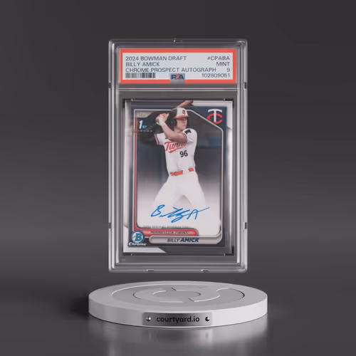 2024 Bowman Draft Chrome Prospect Autographs #CPABA Billy Amick (PSA 9 MINT)