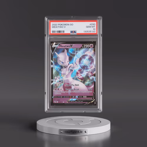 2022 Pokémon Go #030 Mewtwo V - Holo (PSA 10 GEM MINT)
