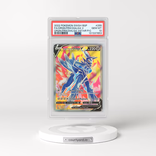 2022 Pokémon Swsh Black Star Promo #255 Origin Forme Dialga V - Holo Full Art Origin Forme Dialga Vstar Premium Collection (PSA 10 GEM MINT)