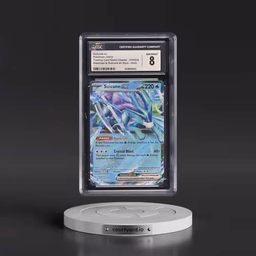 2023 Pokémon Clb-Trading Card Game Classic Blastoise & Suicune EX Deck #010 Suicune EX - Holo (CGC 8