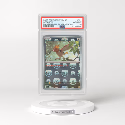 2023 Pokémon Card 151 #021 Spearow - Reverse Holo Master Ball (PSA 10 GEM MINT)