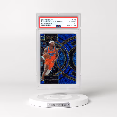 2023 Panini Select #144 Shai Gilgeous-Alexander - Blue Disco (PSA 10 GEM MINT)