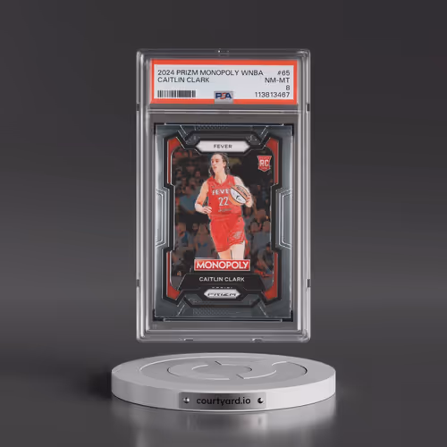 2024 Panini Prizm Monopoly WNBA #65 Caitlin Clark (PSA 8 NM-MT)