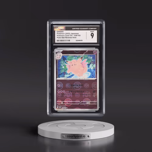 2023 Pokémon Card 151 #036/165 Clefable - Reverse Holo Poké Ball (CGC 9 MINT)