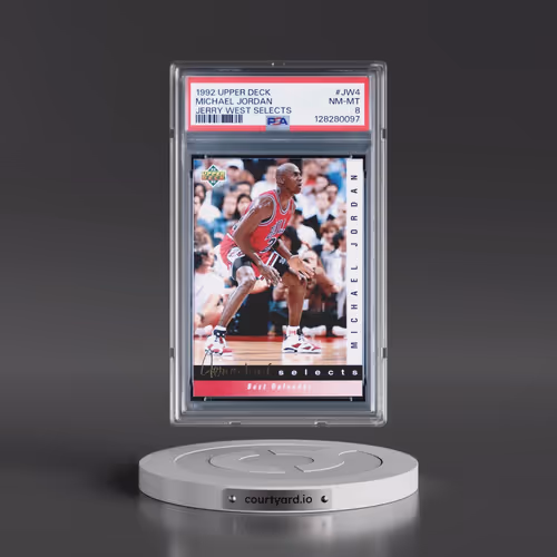 1992 Upper Deck Jerry West Selects #JW4 Michael Jordan (PSA 8 NM-MT)