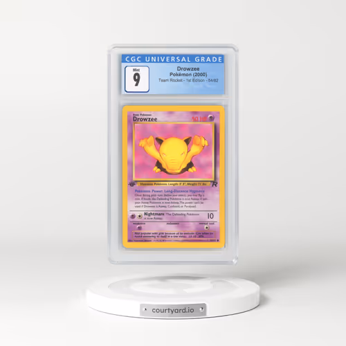2000 Team Rocket #54/82 Drowzee - 1st Edition 1st Edition (CGC 9 MINT)
