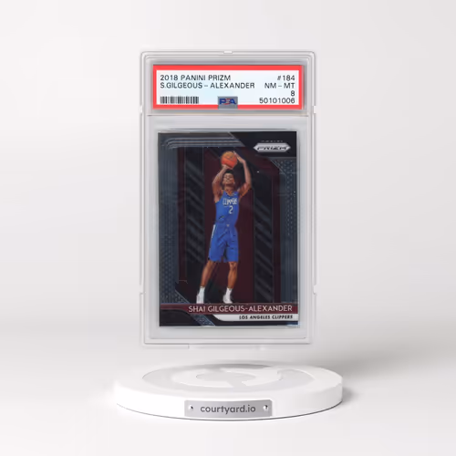 2018 Panini Prizm #184 Shai Gilgeous-Alexander (PSA 8 NM-MT)