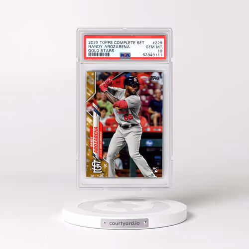 2020 Topps Complete Set #229 Randy Arozarena - Gold Stars (PSA 10 GEM MINT)