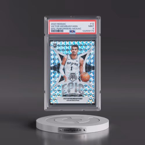 2023 Panini Mosaic Epic Performers #12 Victor Wembanyama - Mosaic (PSA 9 MINT)