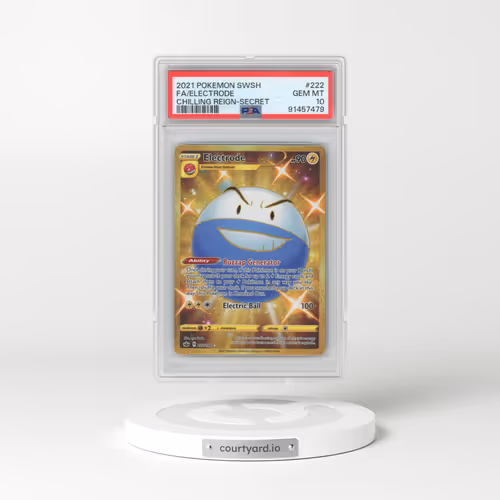 2021 Pokémon Sword & Shield Chilling Reign #222 Electrode - Full Art Secret (PSA 10 GEM MINT)