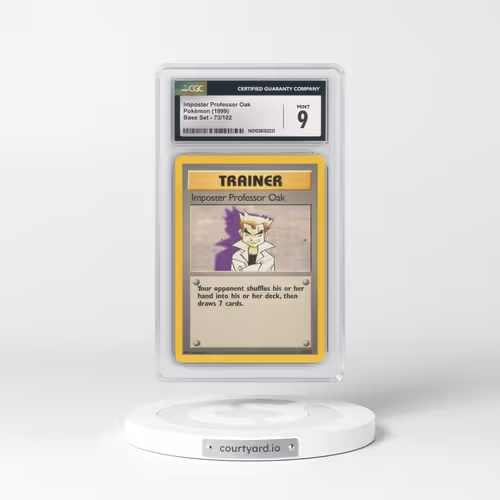 1999 Base Set #73/102 Imposter Professor Oak (CGC 9 MINT)