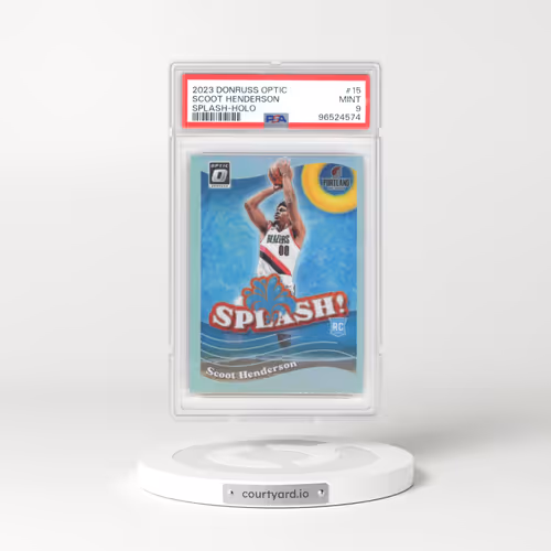 2023 Panini Donruss Optic Splash #15 Scoot Henderson - Holo (PSA 9 MINT)