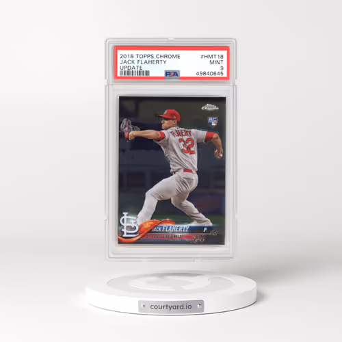 2018 Topps Chrome Update #HMT18 Jack Flaherty (PSA 9 MINT)