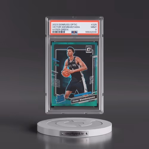 2023 Panini Donruss Optic #225 Victor Wembanyama - Hyper Green (PSA 9 MINT)