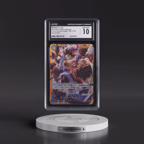 2025 A Fist of Divine Speed (OP11) - Japanese #OP11-118 Monkey D. Luffy (CGC 10 GEM MINT)