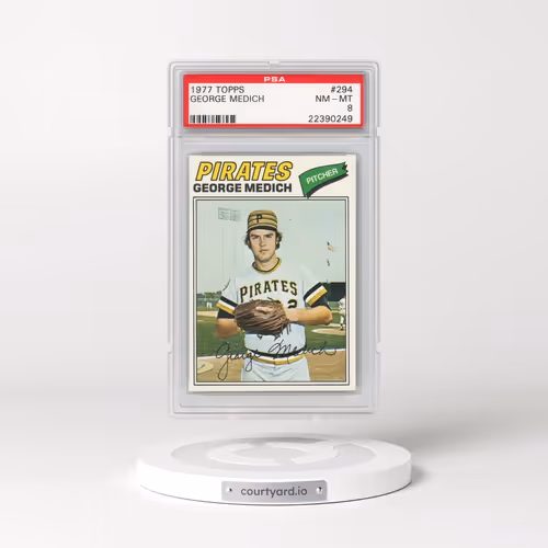 1977 Topps #294 George Medich (PSA 8 NM-MT)