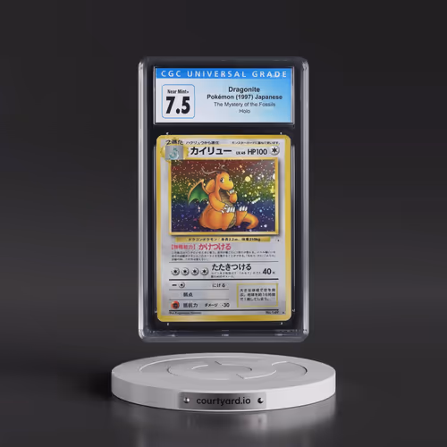 1997 The Mystery of the Fossils Dragonite - Holo (CGC 7.5 NM+)
