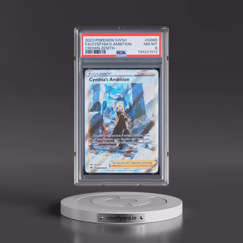 2023 Pokémon Sword and Shield Crown Zenith #GG60 Cynthia's Ambition - Full Art (PSA 8 NM-MT)