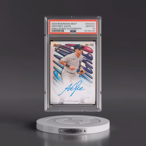 2023 Bowman's Best Shellacked Autographs #SHAAV Anthony Volpe (PSA 10 GEM MINT)