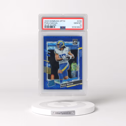 2023 Panini Donruss Optic #238 Puka Nacua - Blue Scope (PSA 10 GEM MINT)