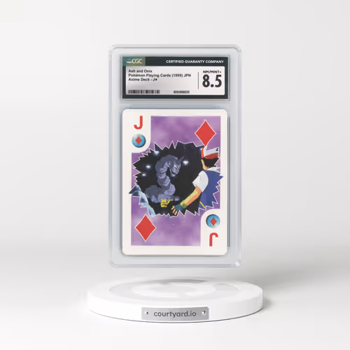 1999 Anime Deck (1999 Big Pokeball Back) #J¦ Ash and Onix (CGC 8.5 NM-MT+)