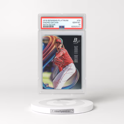 2018 Bowman Platinum #34 Shohei Ohtani - With Glove (PSA 10 GEM MINT)