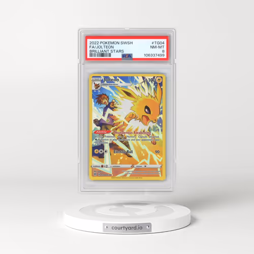 2022 Pokémon Sword & Shield Brilliant Stars #TG04 Jolteon - Full Art (PSA 8 NM-MT)