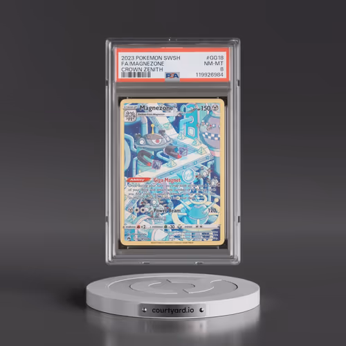 2023 Pokémon Sword and Shield Crown Zenith #GG18 Magnezone - Full Art (PSA 8 NM-MT)