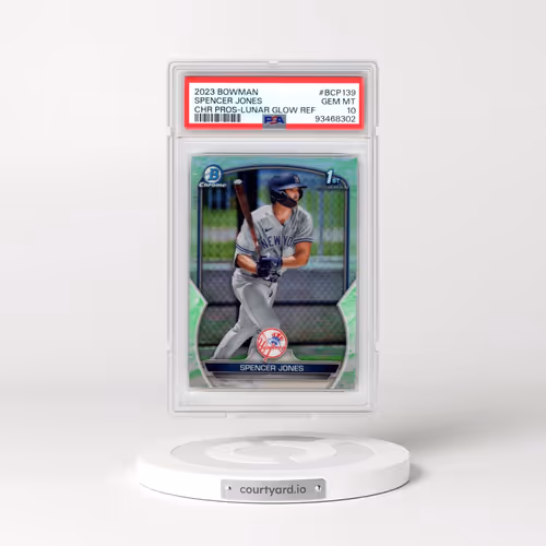 2023 Bowman Chrome Prospects #BCP139 Spencer Jones - Lunar Glow Refractor (PSA 10 GEM MINT)