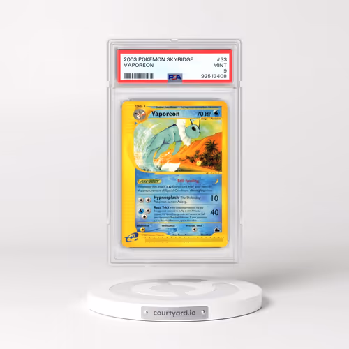 2003 Pokémon Skyridge #33 Vaporeon (PSA 9 MINT)