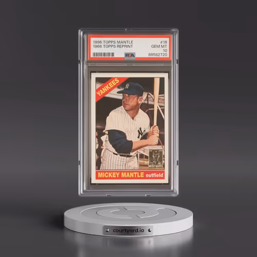 1996 Topps Mantle Reprint #16 1966 Topps Reprint (PSA 10 GEM MINT)