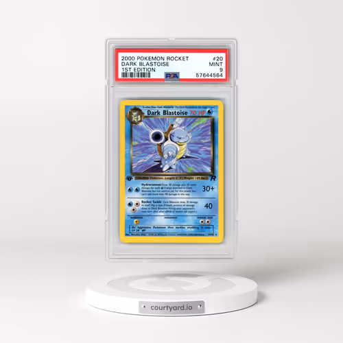 2000 Pokémon Rocket #20 Dark Blastoise - 1st Edition (PSA 9 MINT)