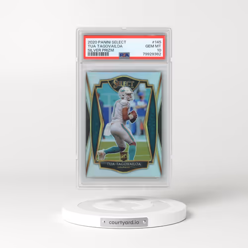 2020 Panini Select #145 Tua Tagovailoa - Silver Prizm (PSA 10 GEM MINT)