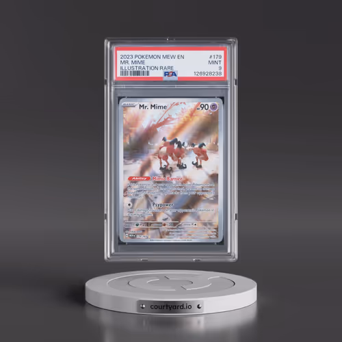 2023 Pokémon Mew EN-151 #179 Mr. Mime - Illustration Rare (PSA 9 MINT)