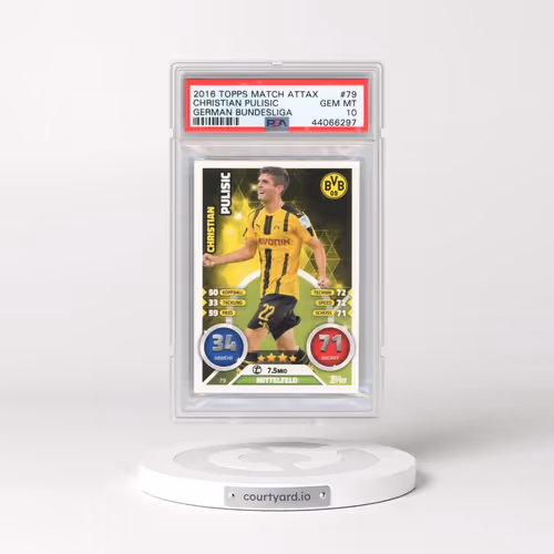 2016 Topps Match Attax German Bundesliga #79 Christian Pulisic (PSA 10 GEM MINT)