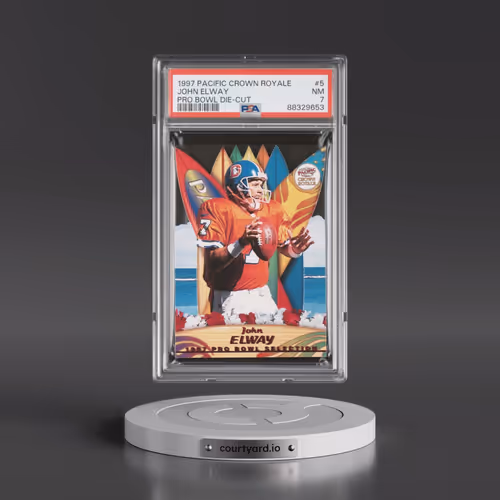 1997 Pacific Crown Royale Pro Bowl Die-Cut #5 John Elway (PSA 7 NM)