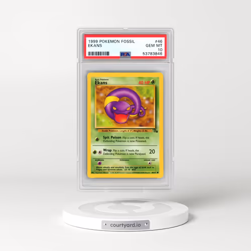 1999 Pokémon Fossil #46 Ekans (PSA 10 GEM MINT)