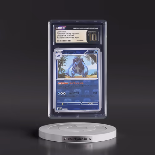 2025 Black Bolt - sv11B #026/086 Carracosta - Reverse Holo Master Ball (CGC 10 PRISTINE)