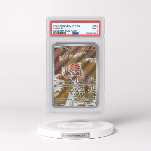 2025 Pokémon Jtg EN-Journey Together #165 Swinub - Illustration Rare (PSA 9 MINT)